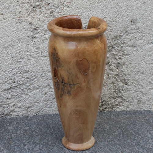 Vase en Bois d’Olivier – Élégance Naturelle